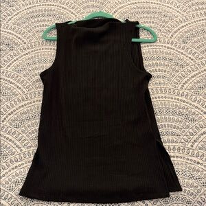 Old Navy Sleeveless Black Ribbed Top
